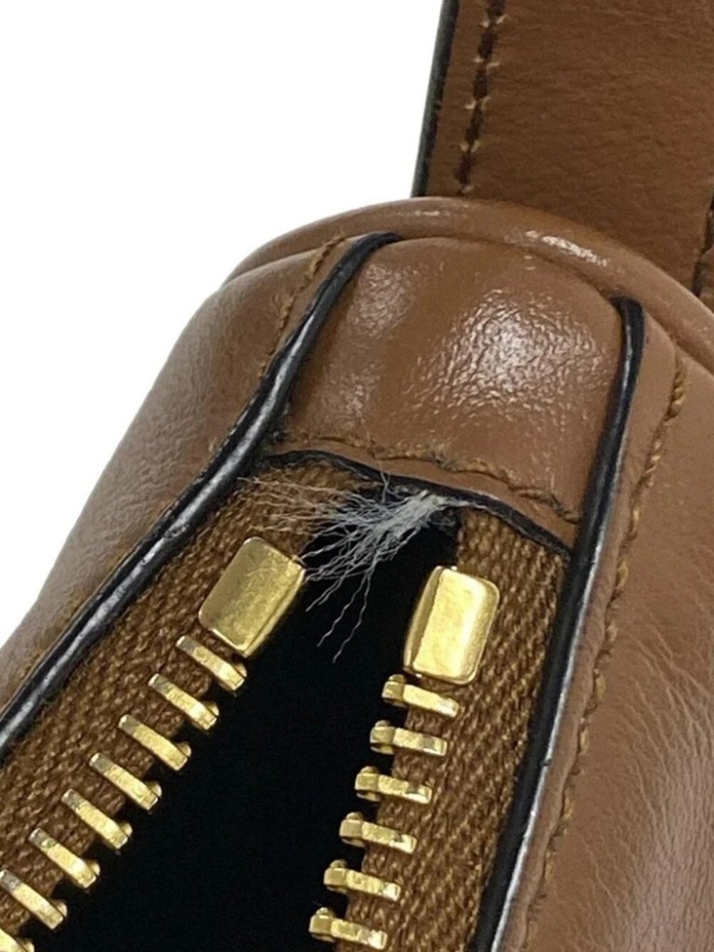 PRADA ARCE small leather shoulder bag 1BC194 Brown Leather Shoulder Bag - Picture 12 of 15